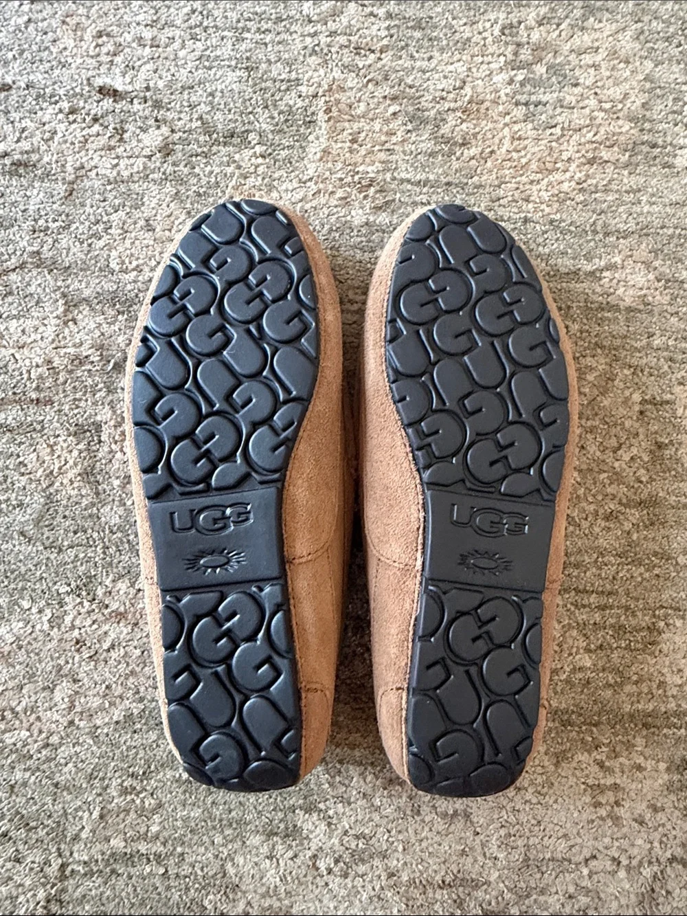 UGG Men's Adler Chestnut Suede Slippers NWOT